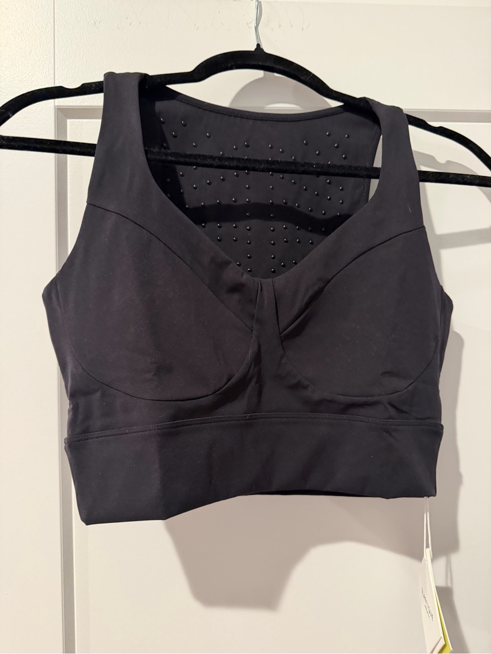 Longline Black Supportive Sports Bralette - Smooth Sculpt